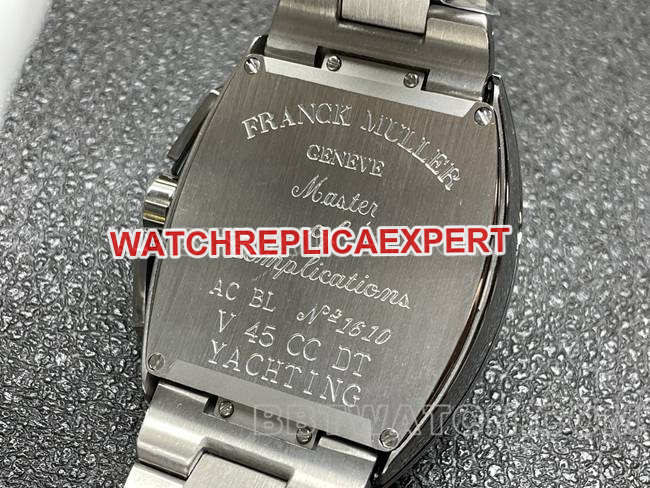 1:1replica watch ABF factory Frank Muller V45 blue dial steel braceletcaseback live photo