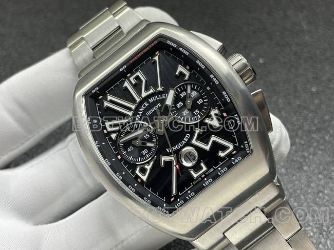top-tier watch Franck Muller ABF factory V45black dial steel braceletfront live photo
