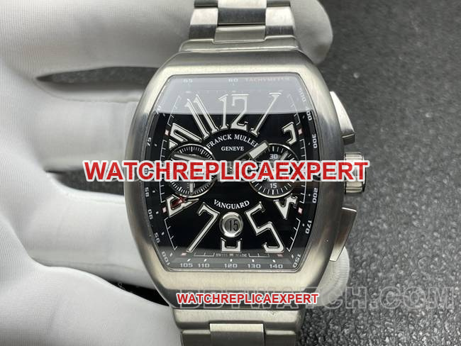 top-tier watch Franck Muller ABF factory V45black dial steel braceletfront live photo