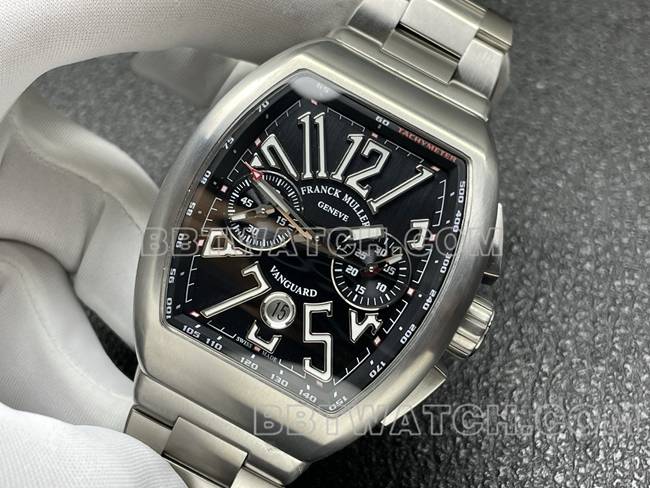 top-tier watch Franck Muller ABF factory V45black dial steel braceletfront live photo