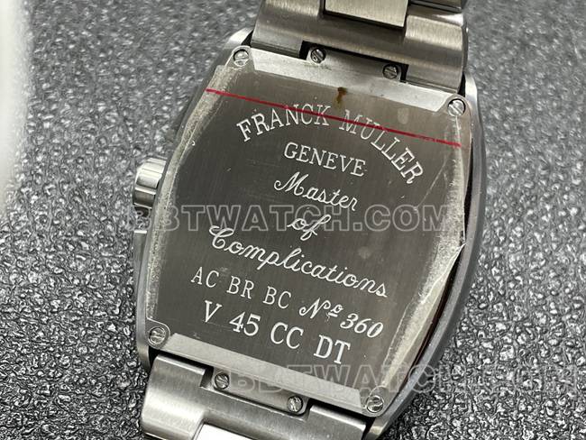 top-tier watch Franck Muller ABF factory V45black dial steel braceletcaseback live photo