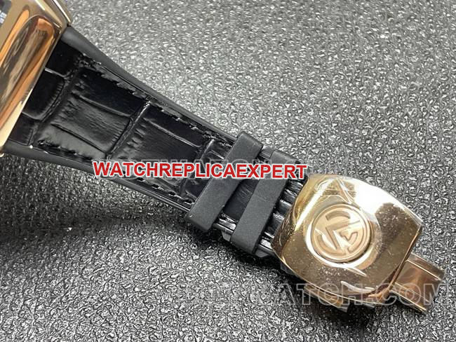 watch Frank Muller ABF factory V45black dial gold case leather braceletbraceletlive photos