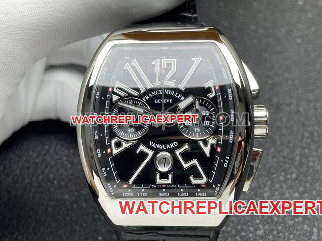 collectible watch Franck Muller ABF factory V45black dial leather braceletfront live photo