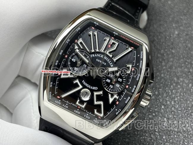 collectible watch Franck Muller ABF factory V45black dial leather braceletfront live photo