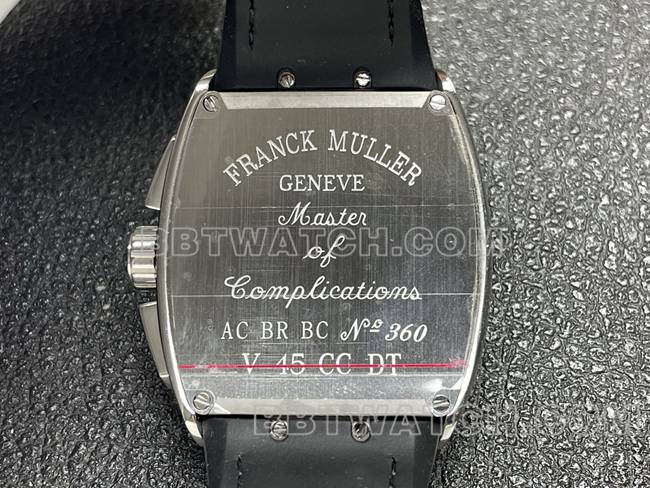 collectible watch Franck Muller ABF factory V45black dial leather braceletcaseback live photo