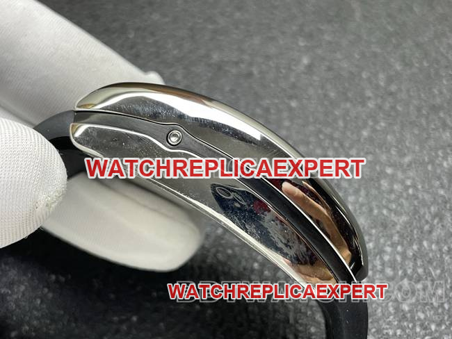 collectible watch Franck Muller ABF factory V45black dial leather braceletside live photo