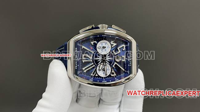 ABF factory collectible watch Frank Muller V45 blue dial leather braceletfront live photo