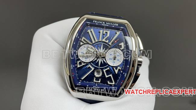 ABF factory collectible watch Frank Muller V45 blue dial leather braceletfront live photo