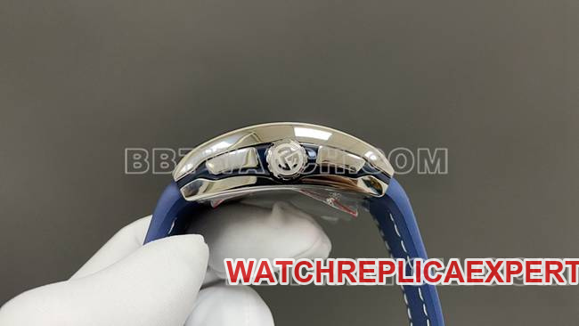 ABF factory collectible watch Frank Muller V45 blue dial leather braceletside live photo