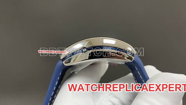 ABF factory collectible watch Frank Muller V45 blue dial leather braceletside live photo