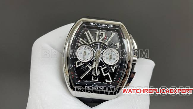 ABF factory 1:1replica watch Frank Muller V45black dial leather braceletfront live photo