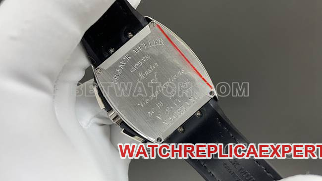 ABF factory 1:1replica watch Frank Muller V45black dial leather braceletcaseback live photo