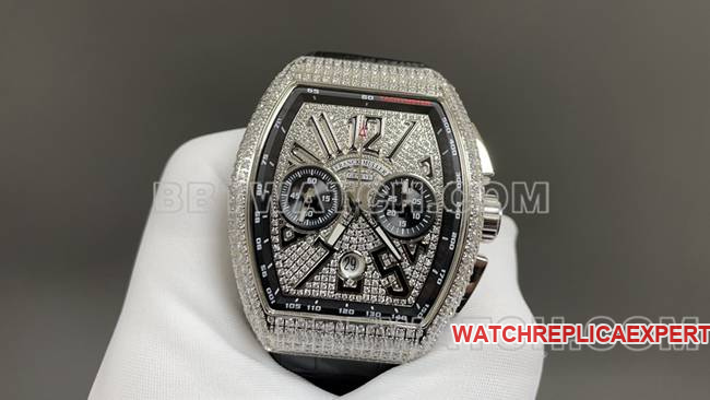 ABF factory watch Frank Muller V45 diamond disc leather braceletfront live photo