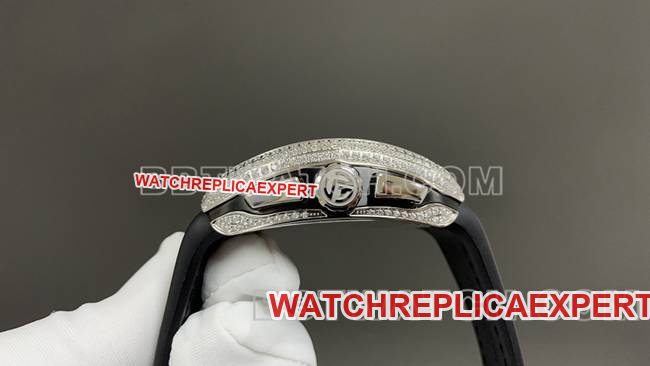 ABF Factory Watch Frank Muller V45 Diamond Disc Leather Braceletside Live Photo