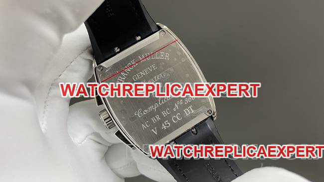 ABF Factory Watch Frank Muller V45 Diamond Disc Leather Bracelet Caseback Live Photo