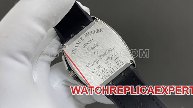 ABF factory collectible watch Frank Muller V45black dial diamond case leather braceletcaseback live photo