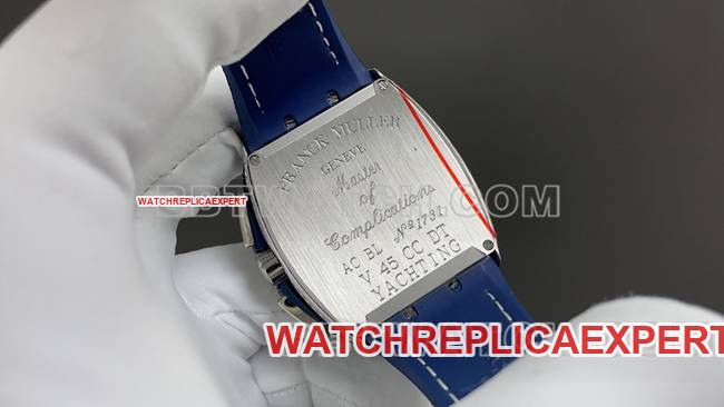 ABF factory Frank Muller optimal watch V45blue dial diamond case leather braceletcaseback live photo