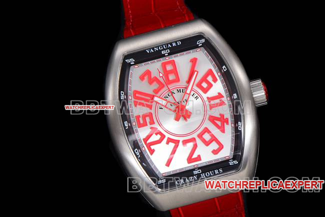 ABF factory Frank Muller watch V45 blue dial gold case leather braceletfront live photo