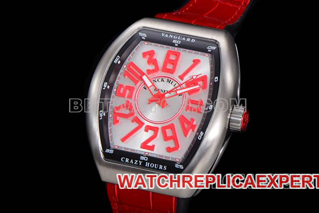 ABF factory Frank Muller watch V45 blue dial gold case leather braceletfront live photo
