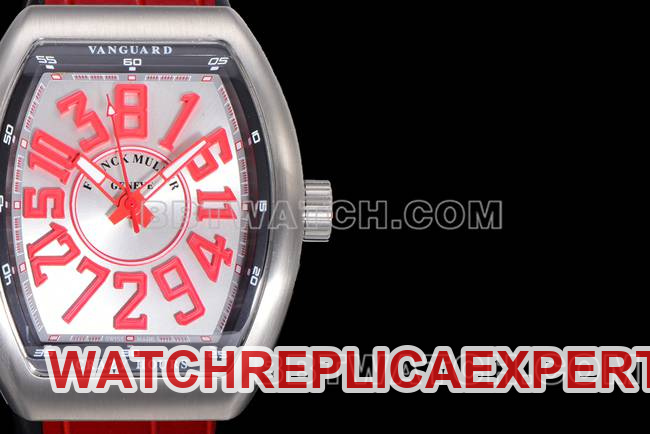 ABF factory Frank Muller watch V45 blue dial gold case leather braceletfront live photo