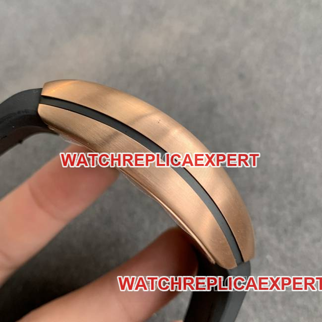 Frank Muller ABF factory top-tier watch V45black dial gold case leather braceletside live photo