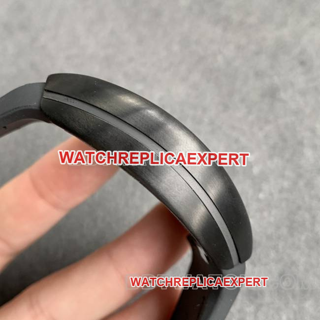 Frank Muller ABF factory collectible watch V45 black dial black shell leather braceletside live photo