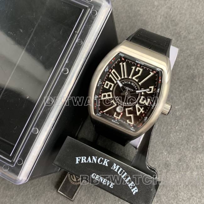 Franck Muller ABF factory 1:1replica watch V45black dial leather braceletfront live photo