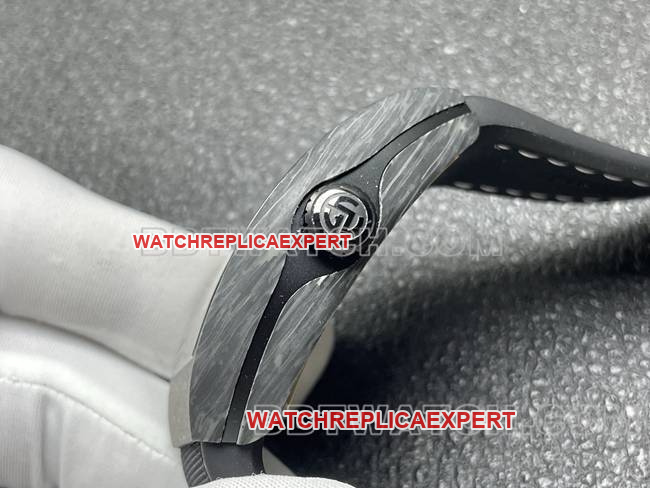 Frank Muller ABF factory collectible watch V45black dial black shell leather braceletside live photo