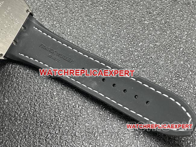 Frank Muller 1:1replica watch ABF factory V45black dial diamond case leather braceletbraceletlive photos