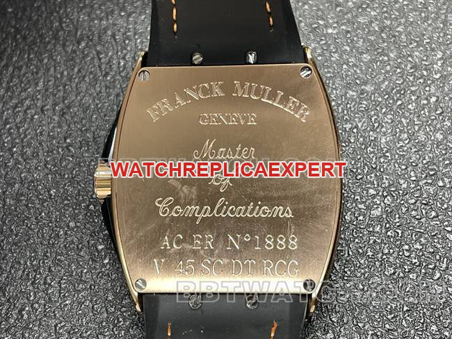 top-tier watch V45 Franck Muller ABF factory diamond disc gold diamond case leather braceletcaseback live photo