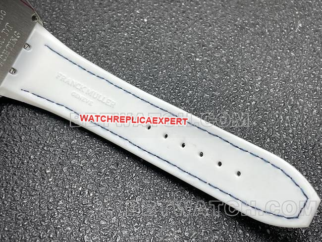 1:1replica watch V45 Franck Muller ABF factory white dial white leather braceletbraceletlive photos