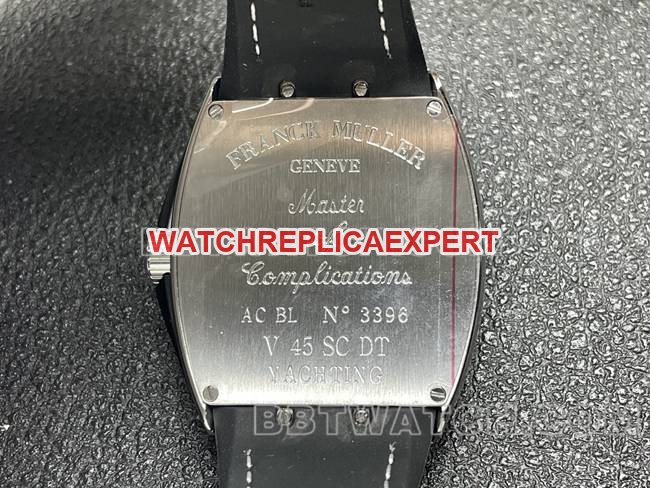 watch V45 Franck Muller ABF factory black dial leather braceletcaseback live photo