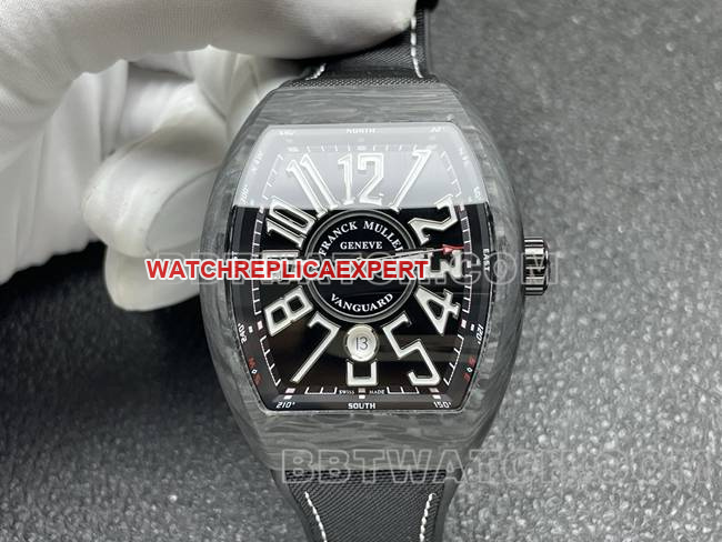 Frank Muller ABF factory collectible watch V45black dial black shell leather braceletfront live photo
