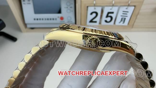 top-tier watch VS FactoryRolexDay-Date gold plate steel braceletside live photo