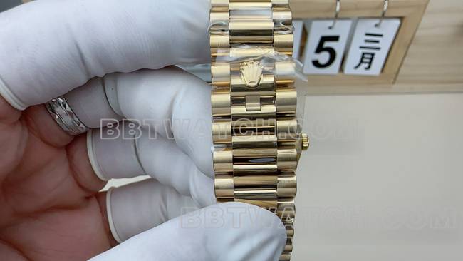 Optimal watch VS FactoryRolexDay-Date yellow goldsteel braceletbraceletlive photos