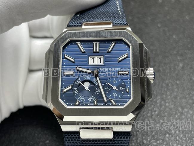 1:1replica watch P1 factory Patek PhilippeCUBITUSblue dial5822P-001front live photo