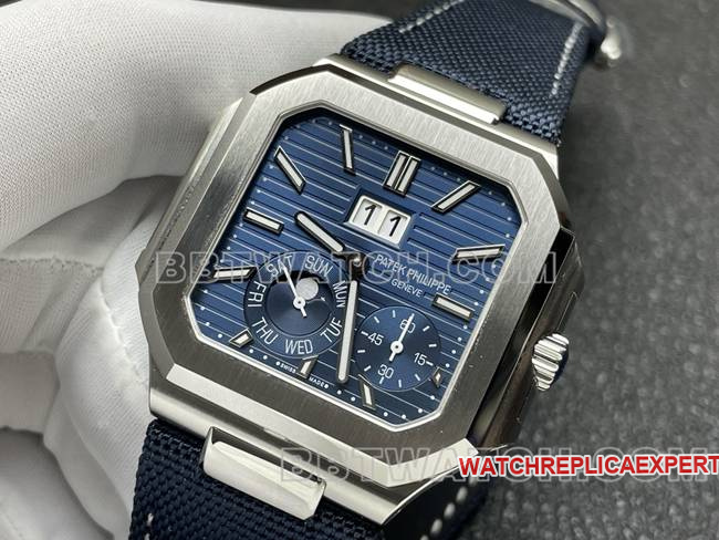 1:1replica watch P1 factory Patek PhilippeCUBITUSblue dial5822P-001front live photo