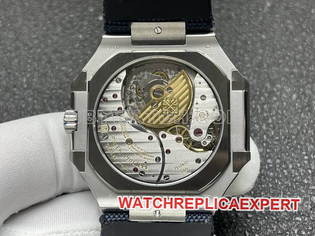 1:1replica watch P1 factory Patek PhilippeCUBITUSblue dial5822P-001caseback live photo