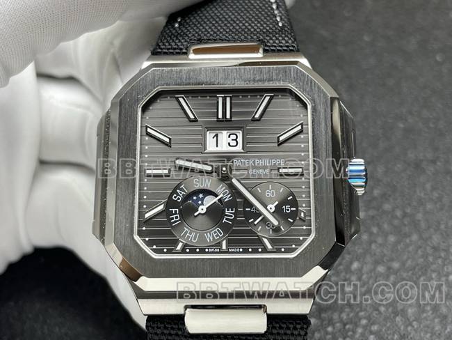 collectible watch P1 factory Patek PhilippeCUBITUSblack dial5822P-001front live photo
