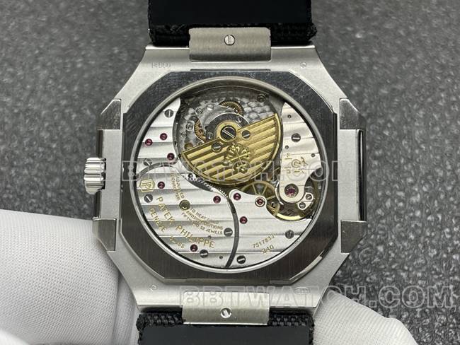 Top-Quality Watch: Patek Philippe P1 Factory CUBITUS Green Dial 5822P-001—Actual Photos of the Back