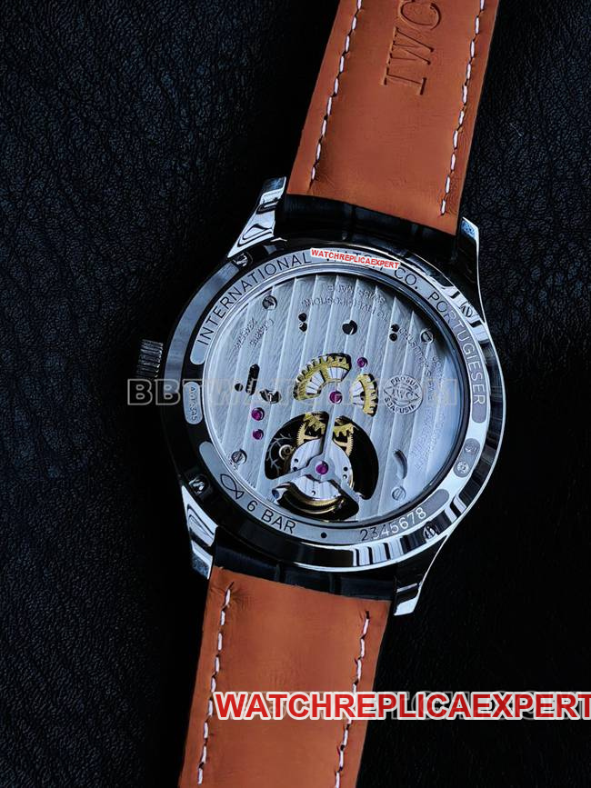 top-tier watch TUR factory IWC Portugal white dialtourbilloncaseback live photo