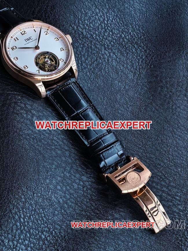 collectible watch TUR factory IWC Portugal rose goldwhite dialtourbillonbraceletlive photos