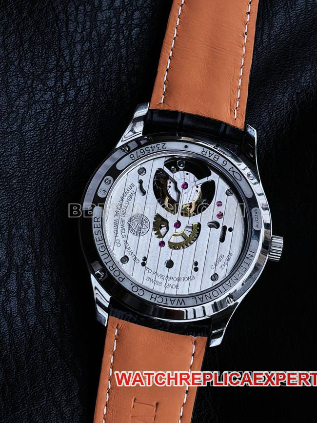 watch TUR factory IWC Portugal white dialtourbilloncaseback live photo