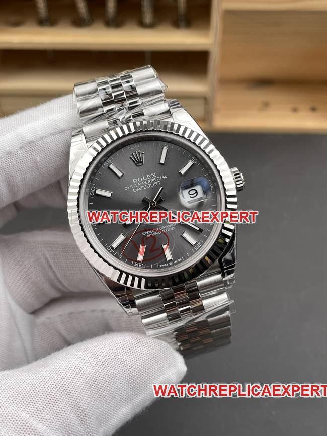 top-tier watch VS Factory log Rolex gray plate 3235 mechanical 41mm front live photo
