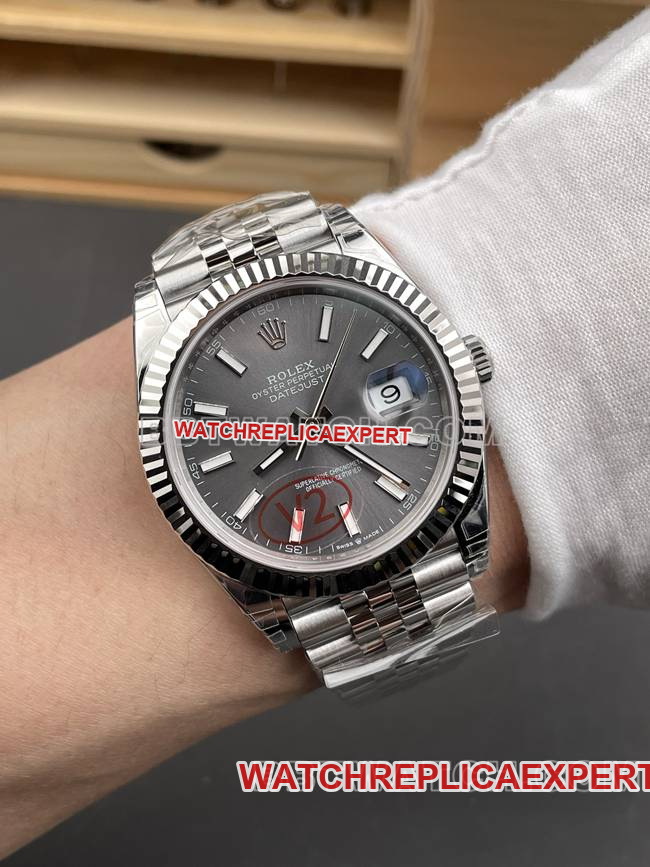 top-tier watch VS Factory log Rolex gray plate 3235 mechanical 41mm wearing live photos