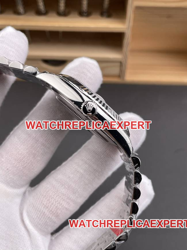 Watch VS Factory Log Rolexwhite dial3235 Mechanical 41mmside live photo