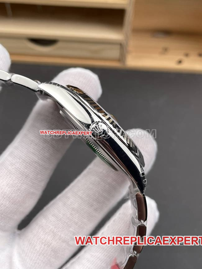 collectible watch VS Factory log Rolexblue dial3235 mechanical 41mmside live photo