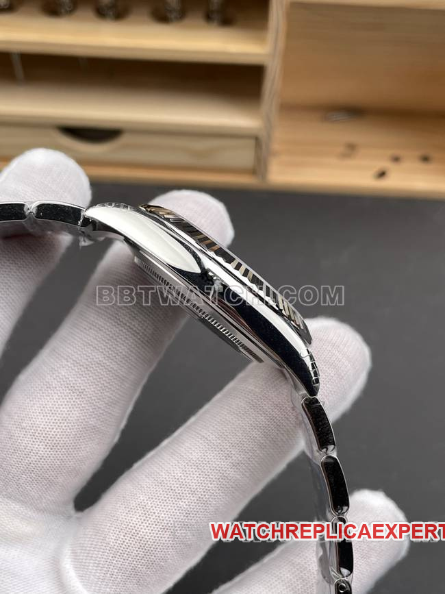 collectible watch VS Factory log Rolexblue dial3235 mechanical 41mmside live photo