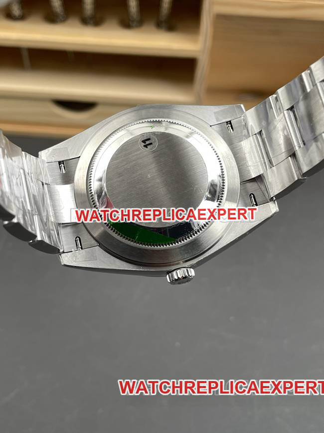collectible watches VS Factory log Rolexblue dial3235 mechanical 41mm caseback live photo