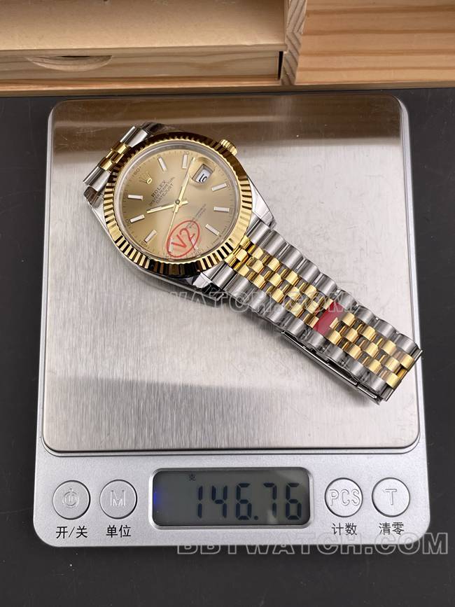 top-tier watch log VS FactoryRolex champagne tray 3235 mechanical 41mm weight photo